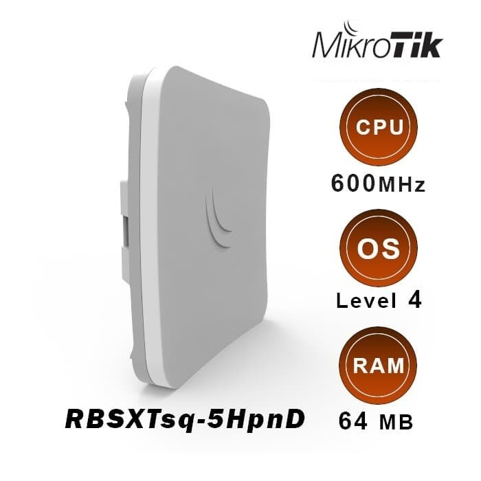 Mikrotik SXTSq-5 HPND embedded Wireless Client MIMO SXT Level 4
