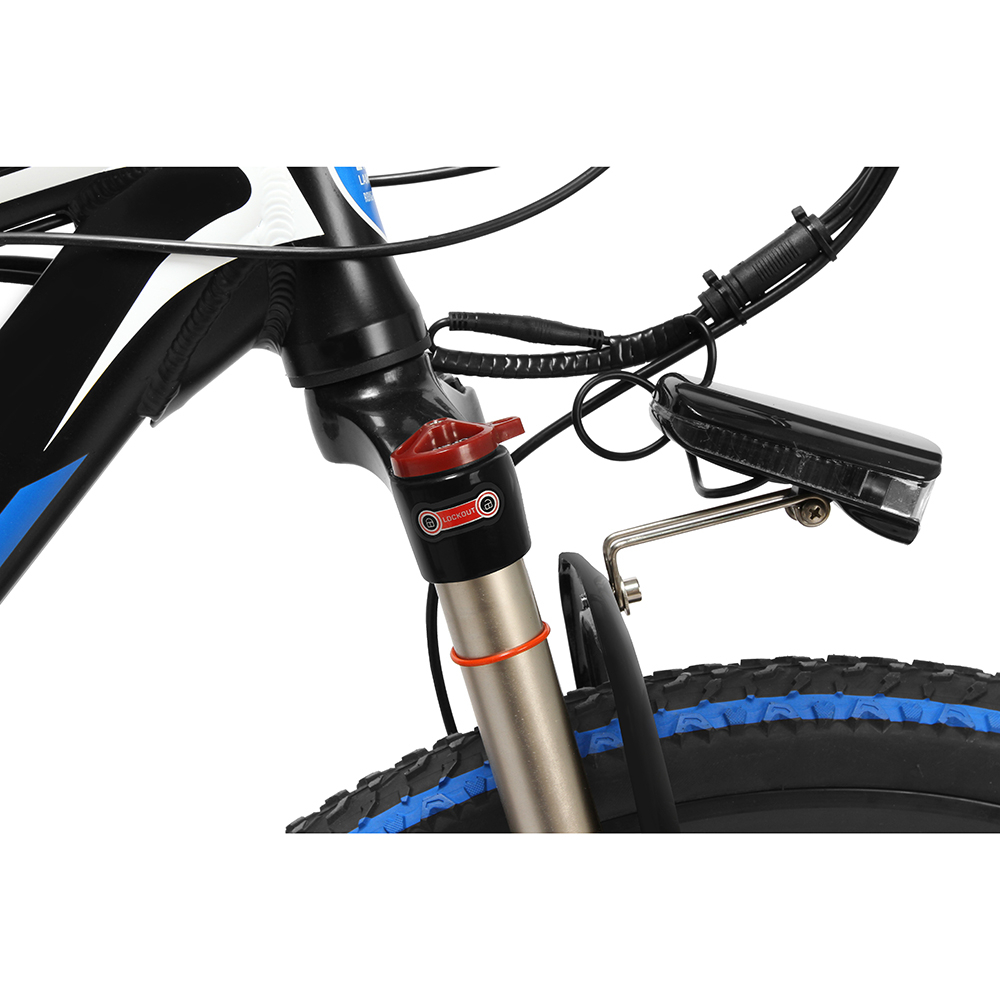 Lankeleisi Sepeda Listrik Gunung MTB 48V 10Ah - MX3.8 - Black/Blue