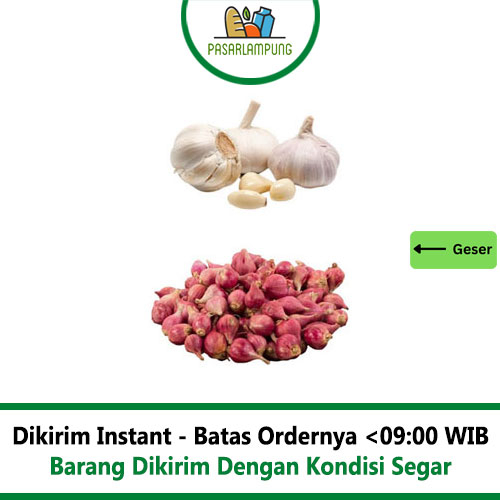 Bawang Merah Putih Campur 250 Gram Pasar Lampung