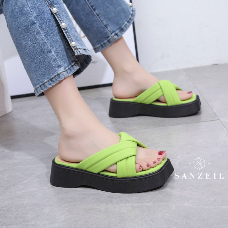 SG0079 syafniegalery Sanzeil Camille Original Brand wedges import sandals wanita