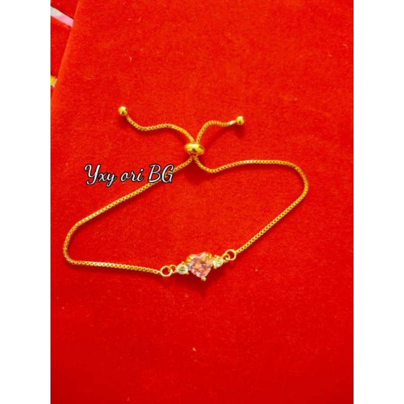 gelang serut awet pakai harian replika emas lapis import