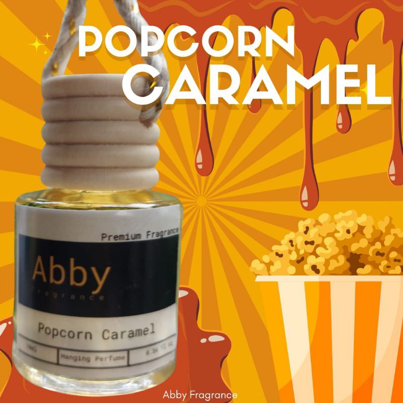 Parfum Gantung Ruangan dan Mobil Aroma Popcorn Caramel Non Alkohol