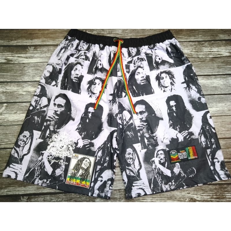 Celana Bob Marley Full Print Rasta Apparel