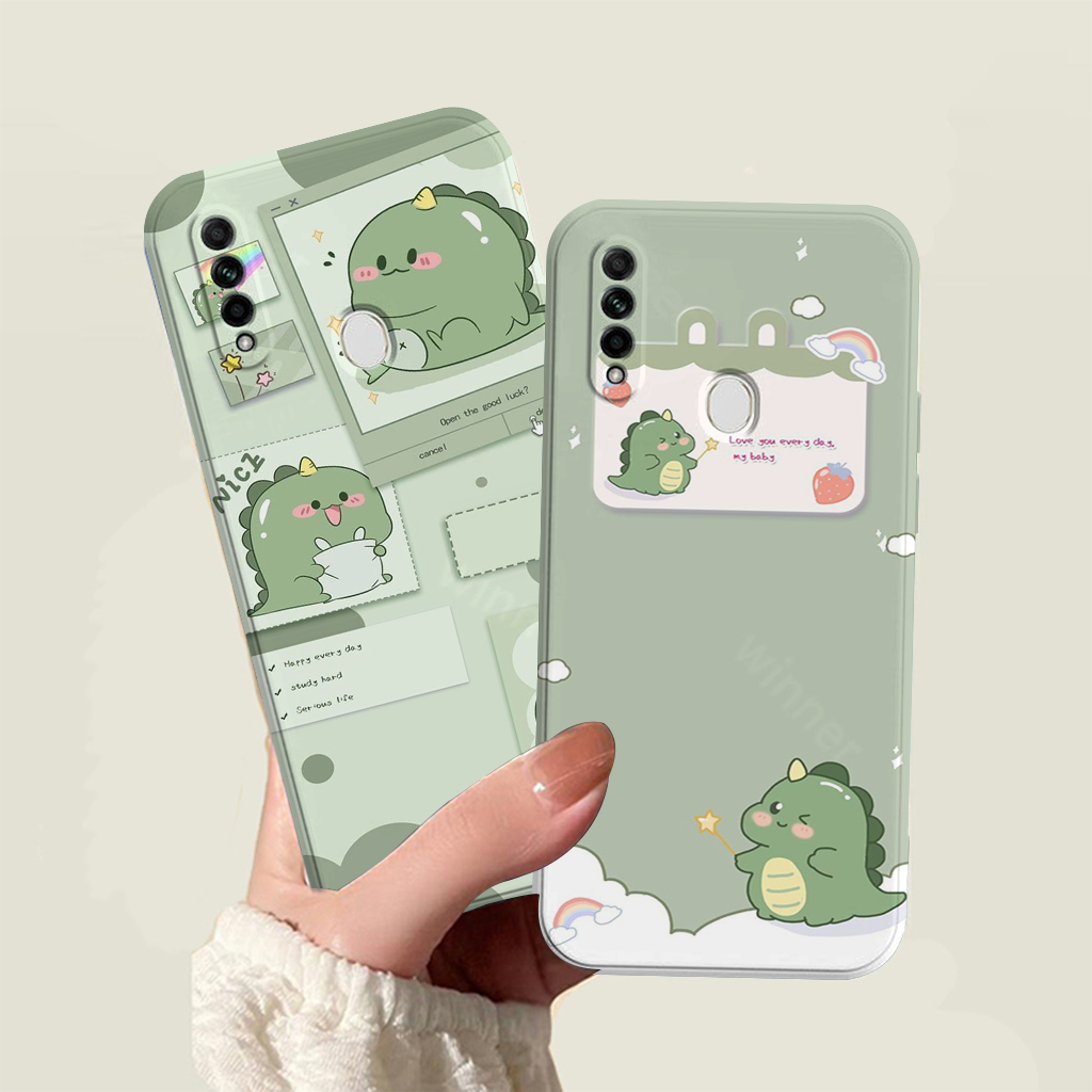 Case Oppo A31 2020 - Silikon Oppo A31 2020 - Softcase Pro Camera Square Edge Motif Dino Cute