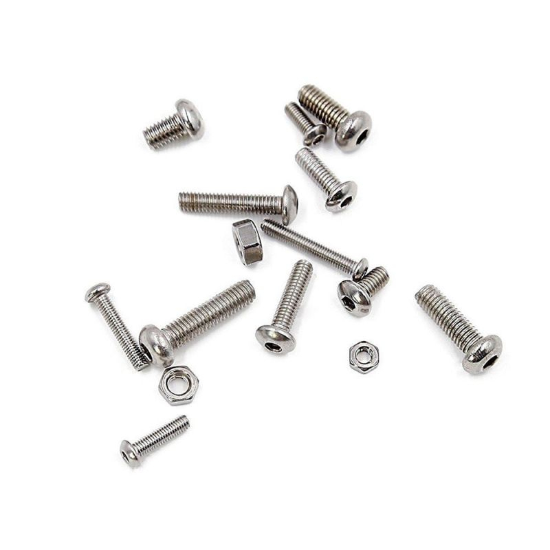 500pcs Baut Soket Mur dan Mur Stainless Steel 304 Hex Socket Bolt and Nuts Set M3/M4/M5