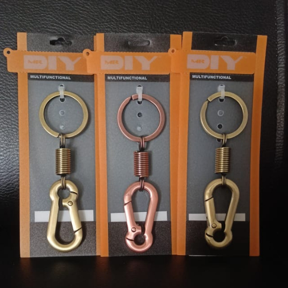 GANTUNGAN KUNCI RING 2 STAINLESS/KEICHAYN/GANTUNGAN KUNCI KARABINER