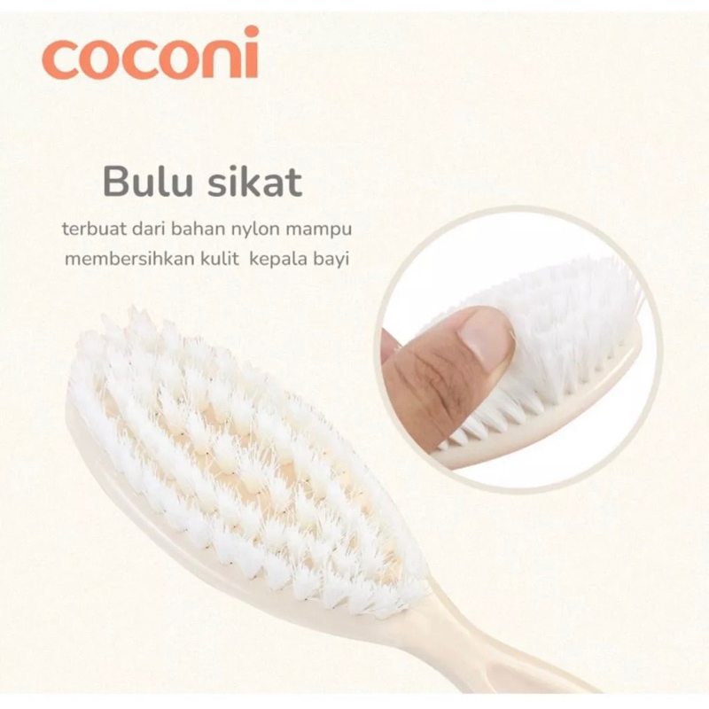 Coconi Baby Comb and Hair Brush Sisir Bayi Sikat Rambut