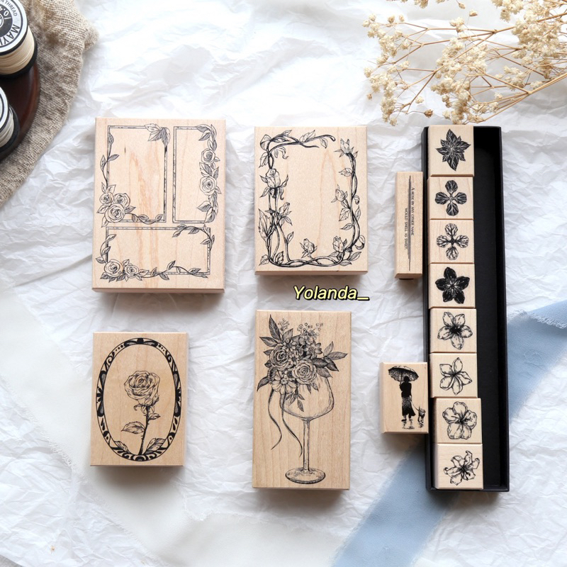 

Yolanda Flower Language Series Rubber Stamp