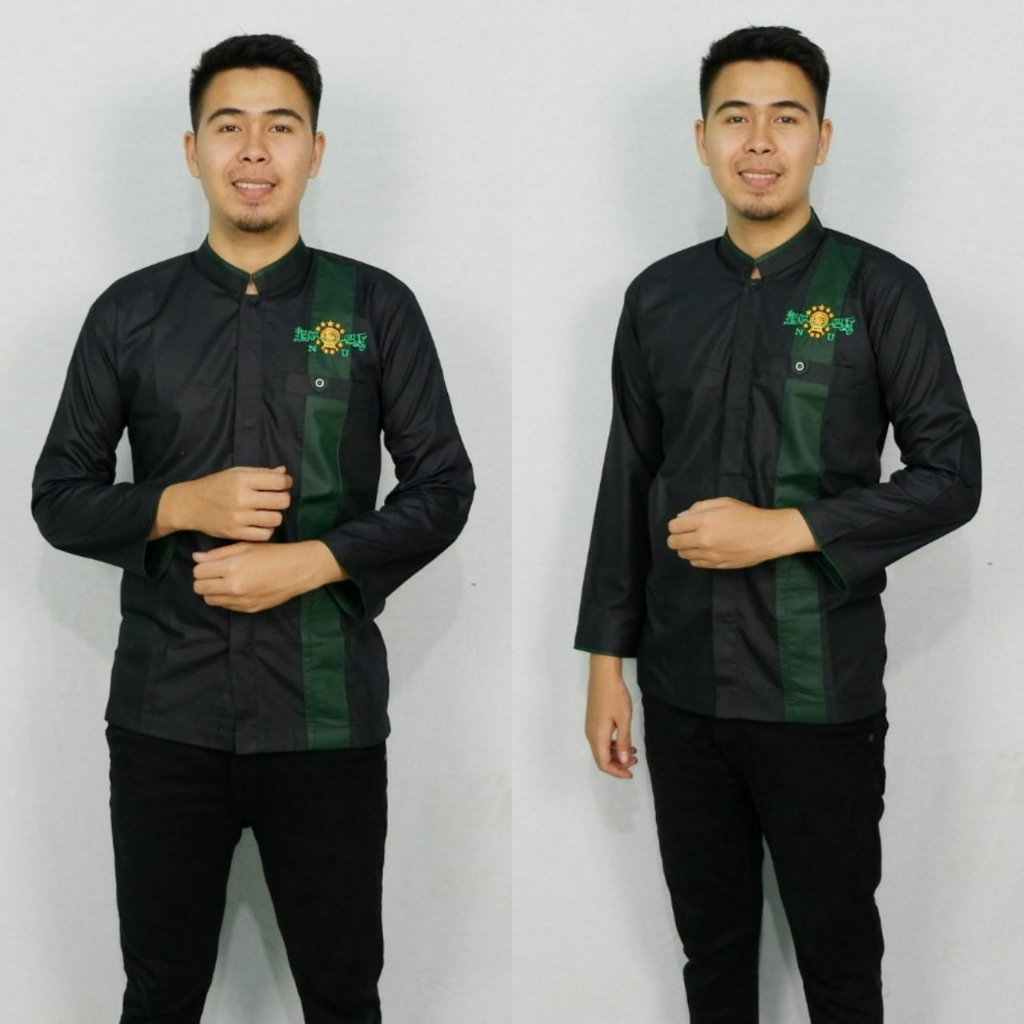 Kemeja koko NU | baju koko NU bordir istimewa baju koko nu