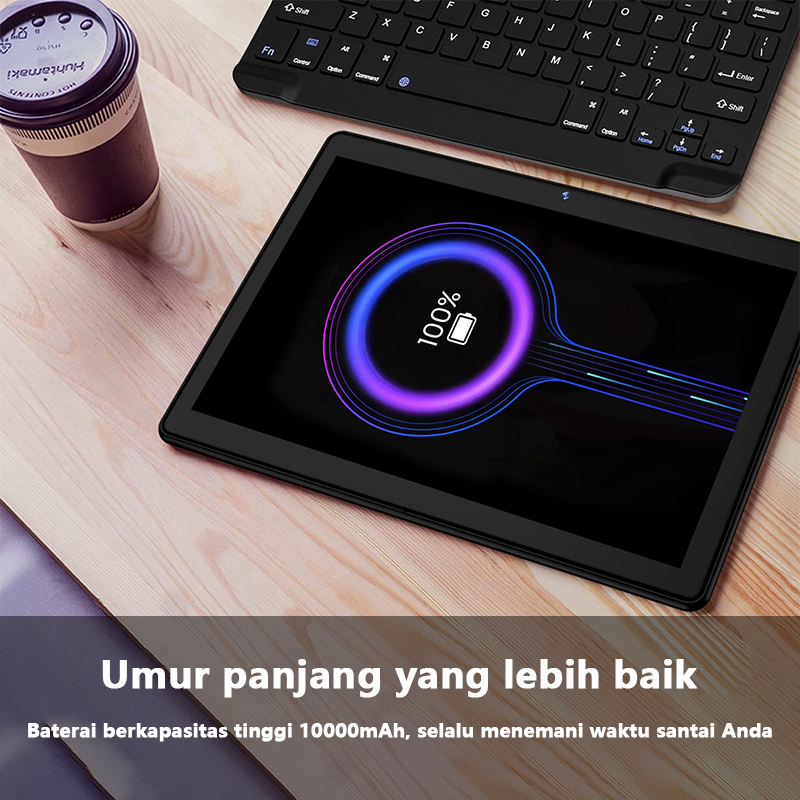 10.1 Inci Layar Tablet PC 12GB + 512GB Galaxy Tab S8 Ultra Baru Tablet Android 12.0 Full Screen Layar Besar Pembelajaran Tablet android WIFI 5G Dual SIM Tablet Untuk Anak Keyboard Hadiah+Kasing Kulit+Headset+Jarum Kartu