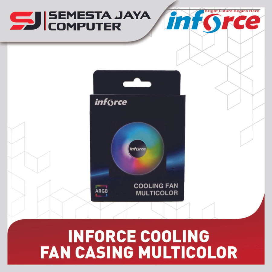 INFORCE COOLING FAN CASING MULTICOLOR 120MM 12 CM RGB