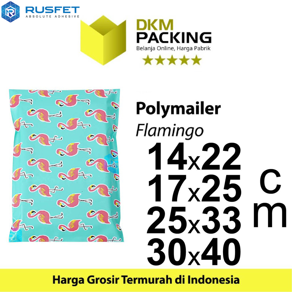 

Polymailer Polimailer Amplop Plastik Packing Motif Flamingo /SATUAN