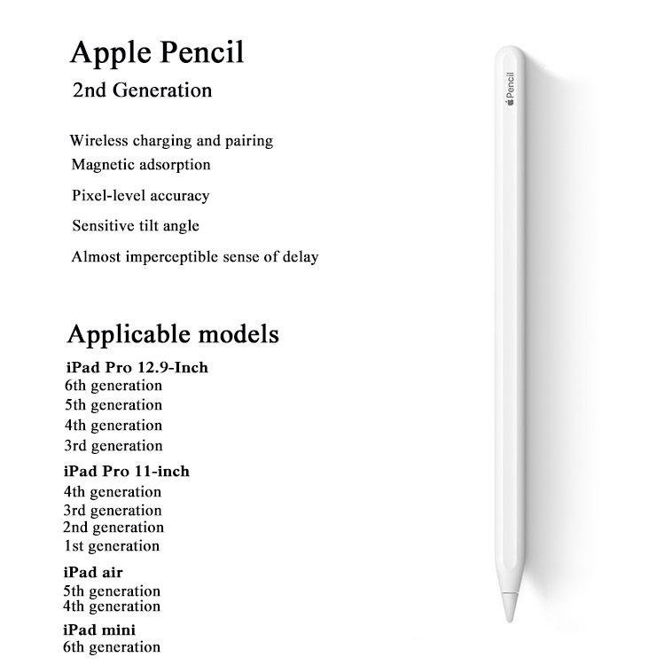 PENCIL GEN 2 OEM 1:1 MIRROR MAGNETIC CHARGING &amp; BLUETOOTH CONNECTION