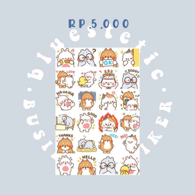 

STIKER lucu aesthetic| isi 24/pcs