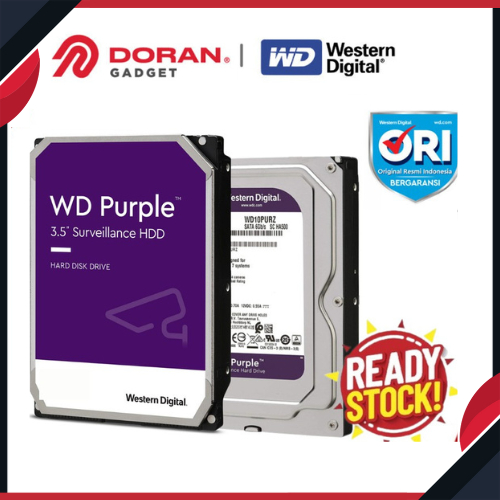 WD Caviar Purple 1TB 2TB 4TB 6TB 8TB - GARANSI RESMI 3 TAHUN