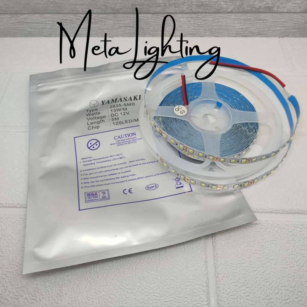 YAMASAKI Led Strip 2835 12V 120L Indoor IP33 - 5 meter NON-GEL PREMIUM