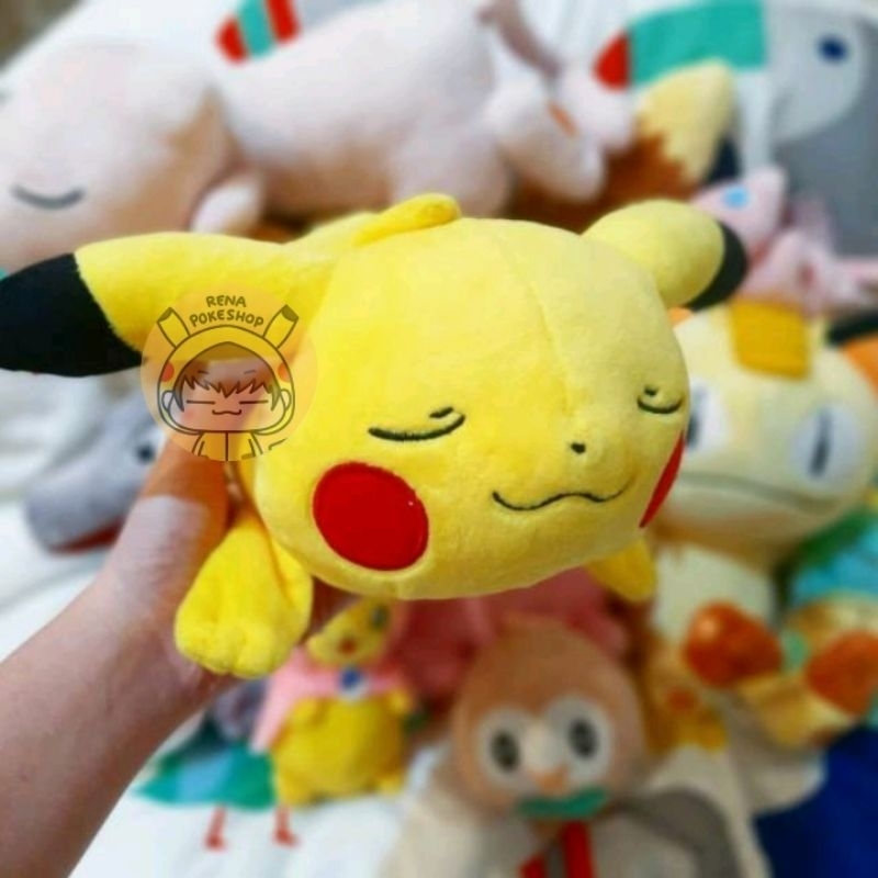 Boneka Pokemon Pikachu Tidur