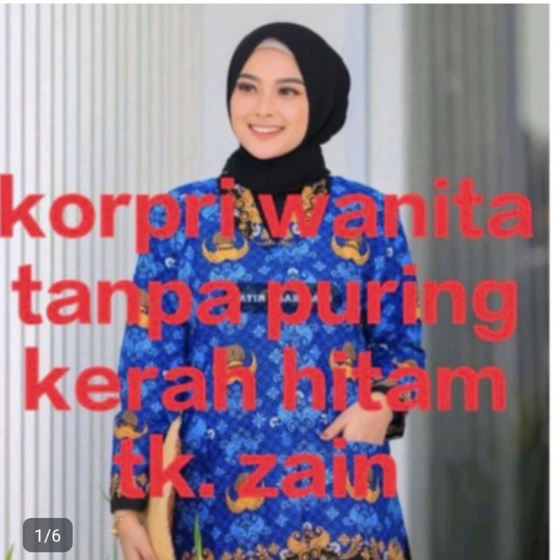 baju PGRI wanita/PGRI guru/ seragam PGRI/ baju pgri/PGRI murah/korpri kerah hitam pria/korpri kerah hitam wanita