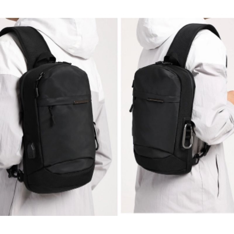 Tas Selempang Pria Shoulder Bag Anti maling USB Importirbags