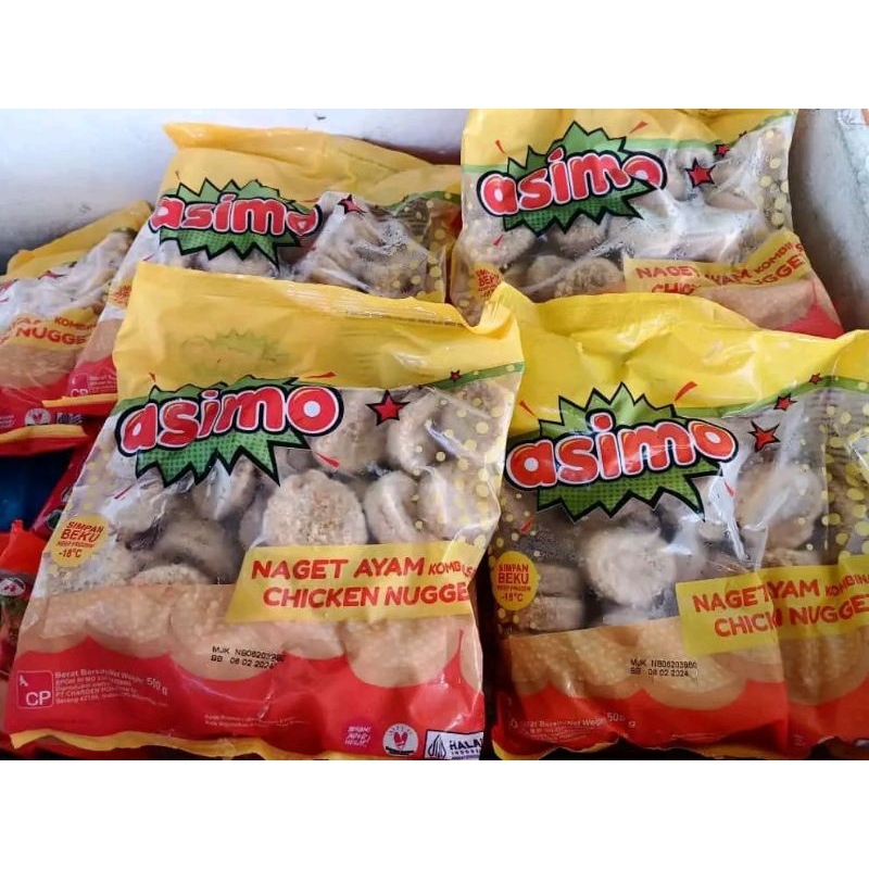 nugget ayam asimo 500gr dan 250 gr frozen food