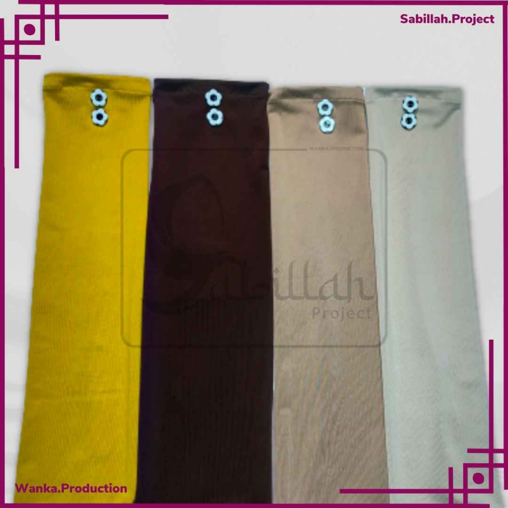 Handsock Motif KANCING/Manset Muslimah