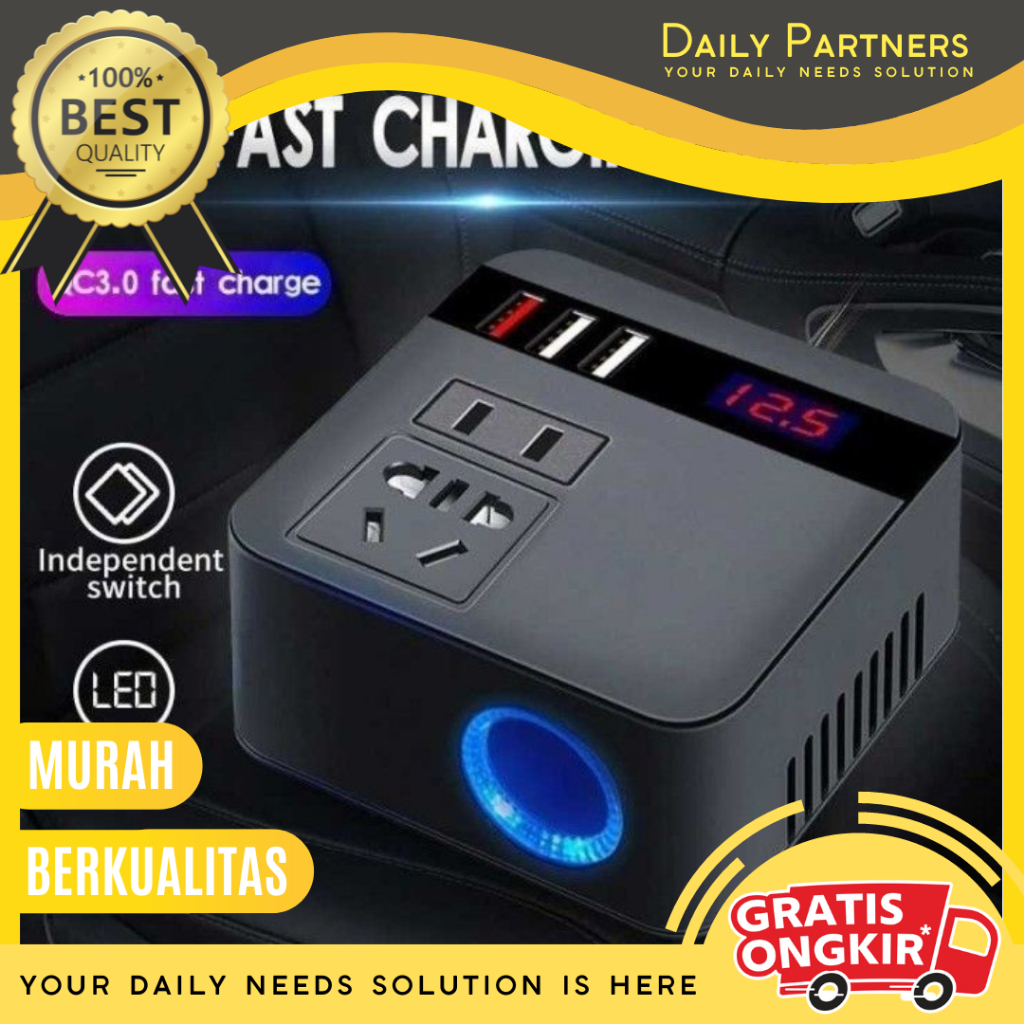 E-Car Stuff K7 / Charger Serbaguna Untuk Mobil