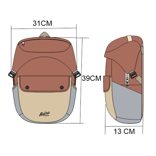 Retrolunatic Tas Ransel Wanita series Rannya