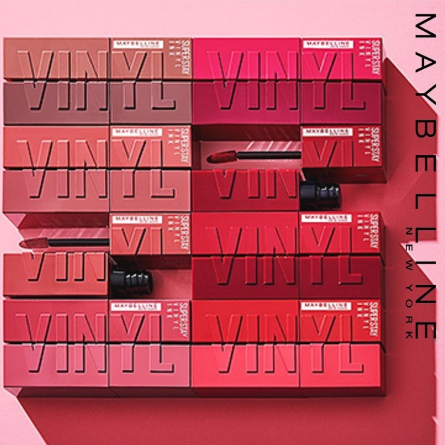 Maybelline Superstay Vinyl Ink Tint - LipTint Transferproof & Tahan Lama 16 Jam | LIP TINT | Shiny P