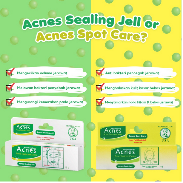 ACNES Sealing Jell (Gel Totolan Jerawat) | Spot Care | Point Clear Roll-on | ❤ jselectiv ❤ Obat Jerawat ACNES - ORI✔️SALE✔️COD✔️