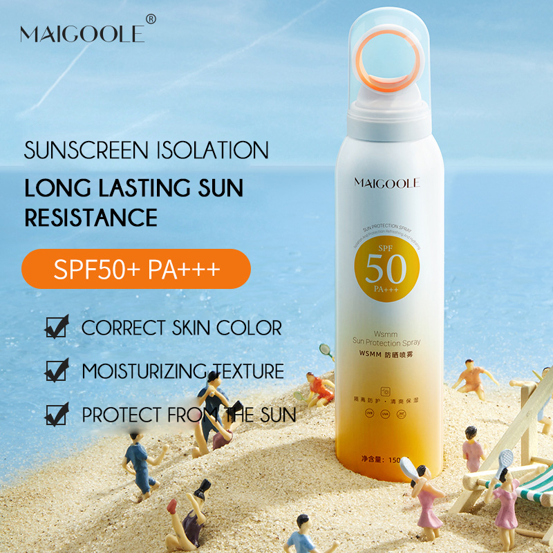 Suncreen spray Sunblok Tabir surya 150ml Kulit Tubuh Surya Surrek Pemutih Tubuh Pemutih, Primitif Anti -Aaging Sunscreen Spray Pemutih+Pelindung