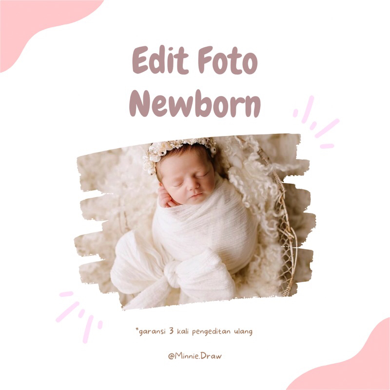 Edit Foto Bayi Newborn tema Studio Foto