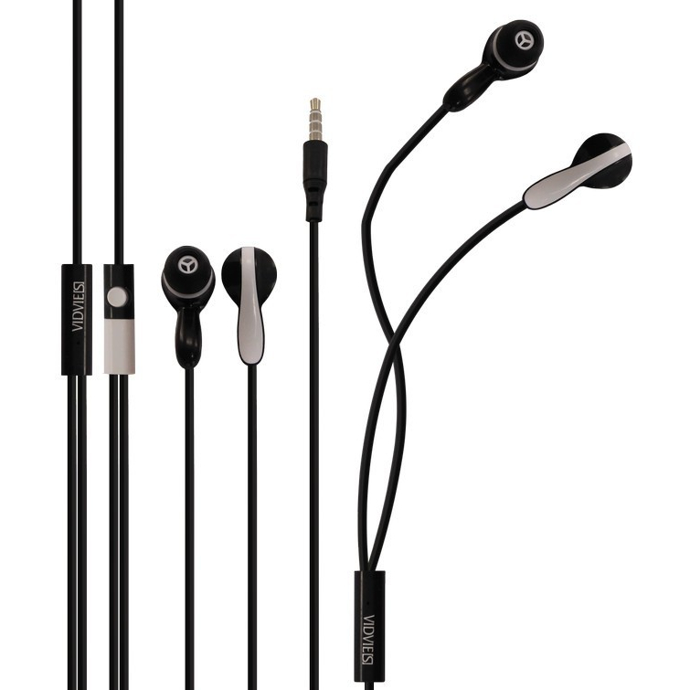 Earphone vidvie s wired 3.5mm stereo with mic for phone laptop pc hs-026 hs026 - in ear earbud