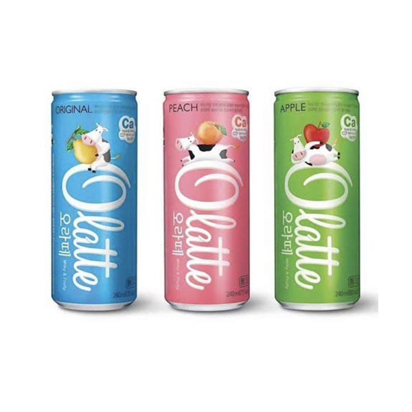 

Olatte Milk Drink Minuman Korea Rasa Buah Kemasan Kaleng 240ML