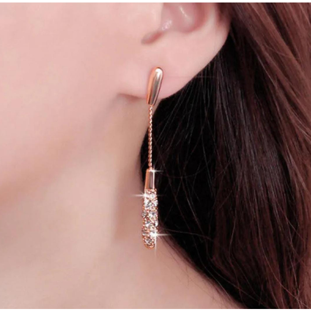 DHIO - Sepasang anting modis elegan wanita korea