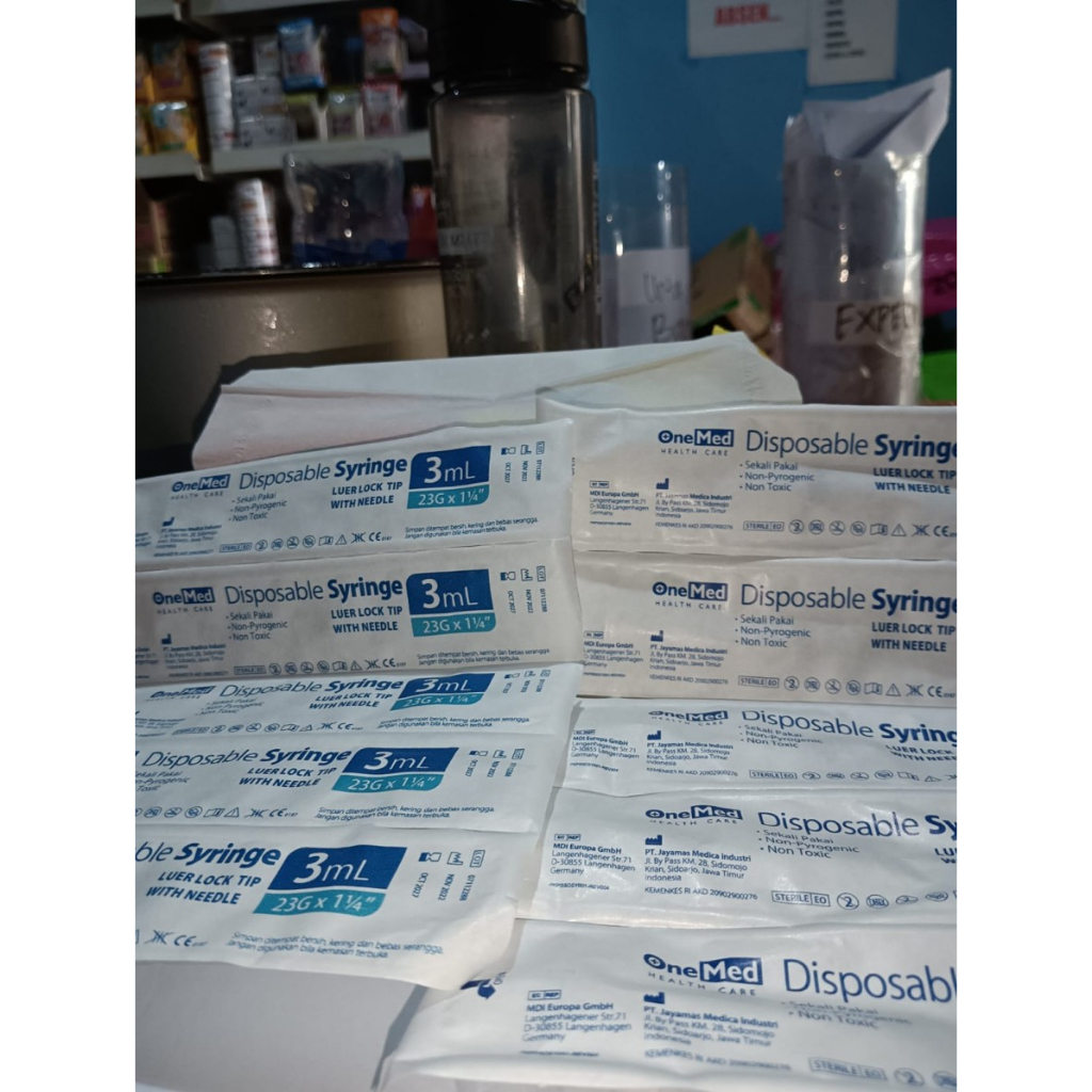 Spuite Syringe/Suntikan 1ML 3ML 5ML Suntikan Eceran