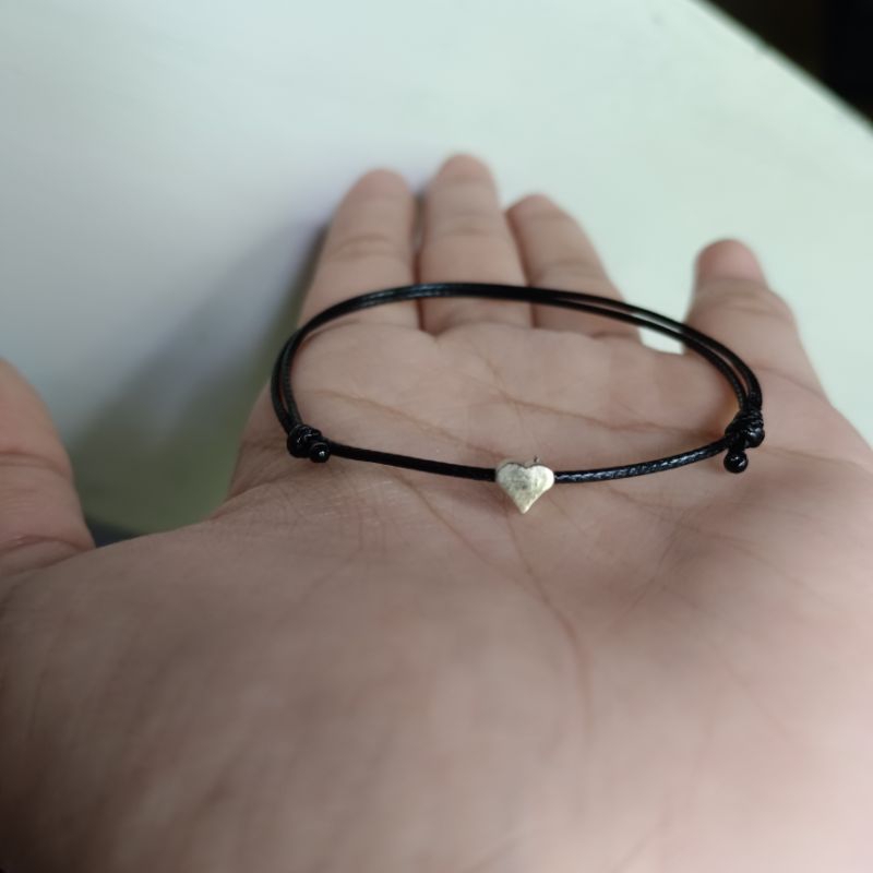 Gelang Love / Gelang Tali hitam Gelang Serut