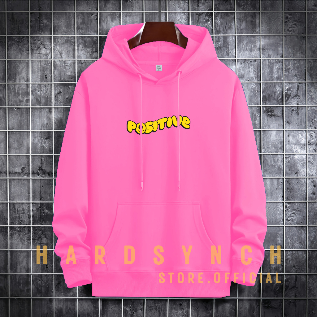 Sweater Hoodie Positive Sticker Unisex ( Pria &amp; Wanita ) Premium Quality S-XXL Cotton Fleece / Hoodie Korean Style / Sweater Hoodie / Hoodie Polos / Hoodie Wanita / Hoodie Pria / Sweater Hoodie Distro Original ( PS 148 )