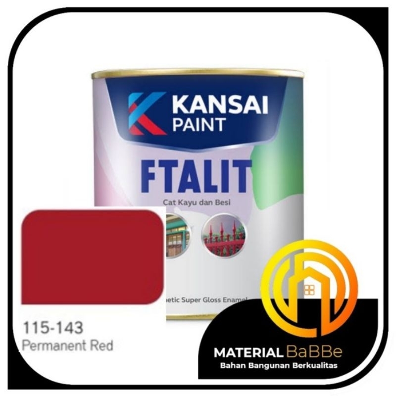 Ftalit 143 Permanent Red 1 kg | Kansai Paint Cat Kayu dan Besi