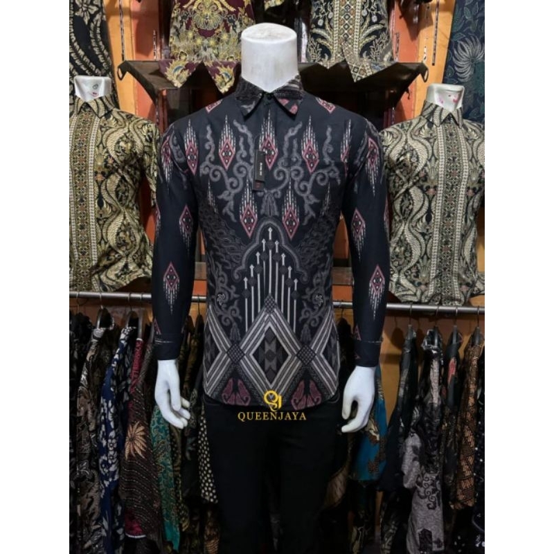 kkemejan Pria Lengan Panjang Slimfit Modern Batik Slimfit Pria batik pria lengan panjang batik simfit