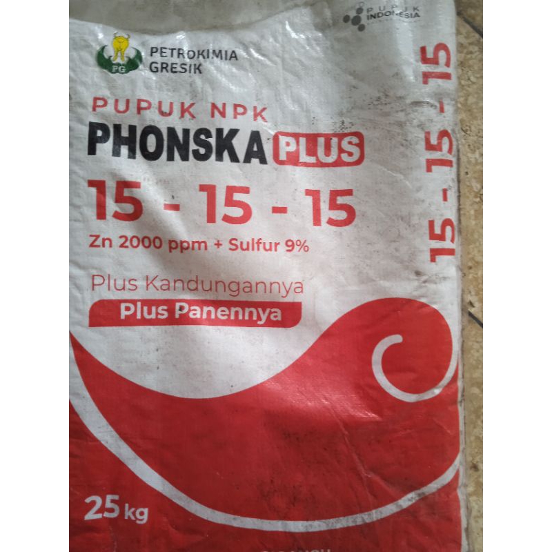 pupuk PHONSKA PLUS, NPK 15.Kemasan 25 kg