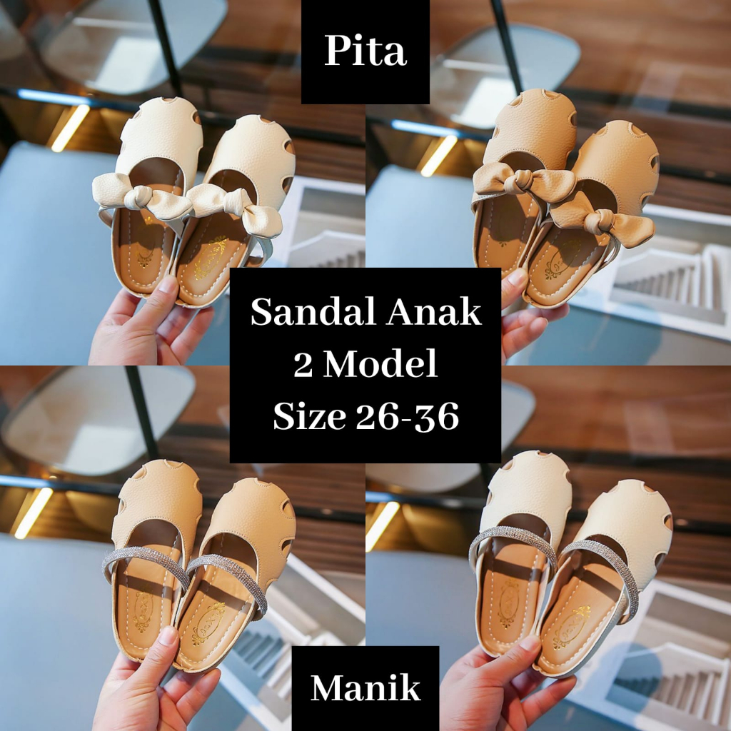 (LOLI-JKT) SD-KC4 SANDAL ANAK PEREMPUAN SOL LEMBUT 4 MOTIF SIZE 26-36