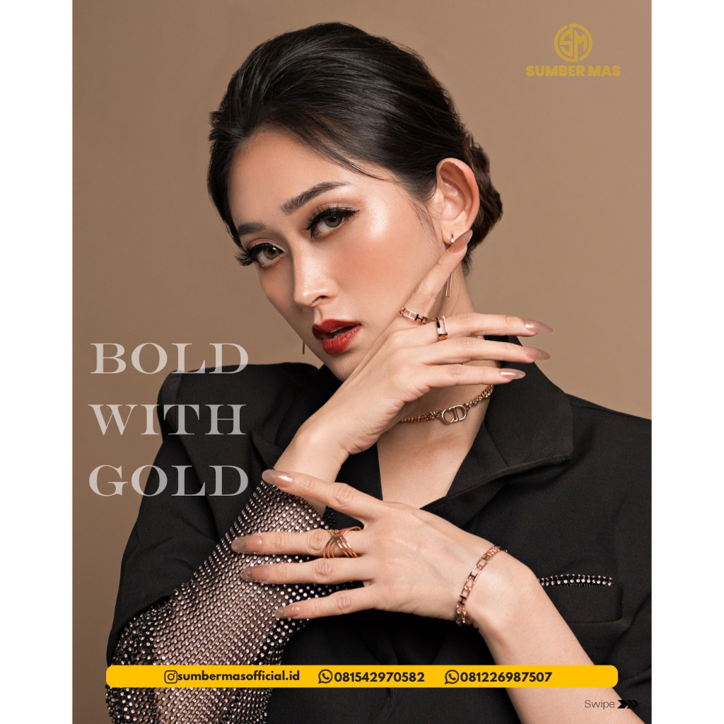 PERHIASAN BOLD WITH GOLD FASHION 17K - SUMBER MAS