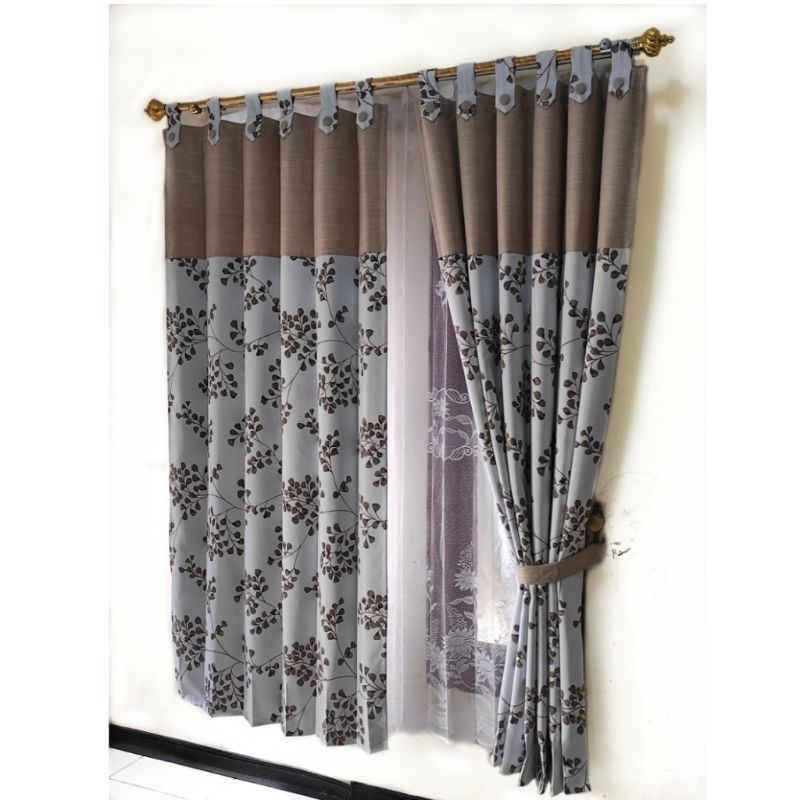 GORDEN TEBAL KAIN BLACKOUT GORDEN PINTU DAN GORDEN JENDELA MODEL KANCING