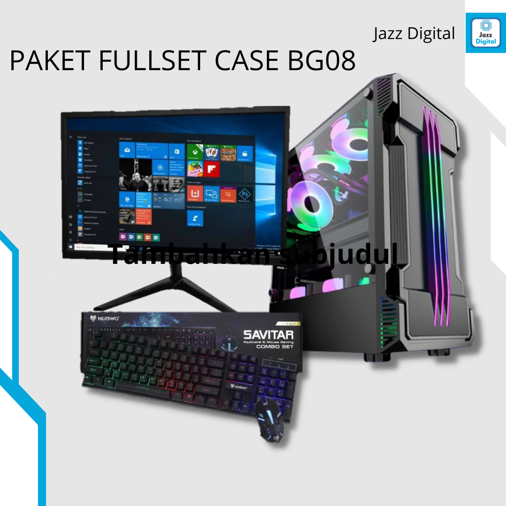 Pc gaming intel core i5 siap live streaming fullset