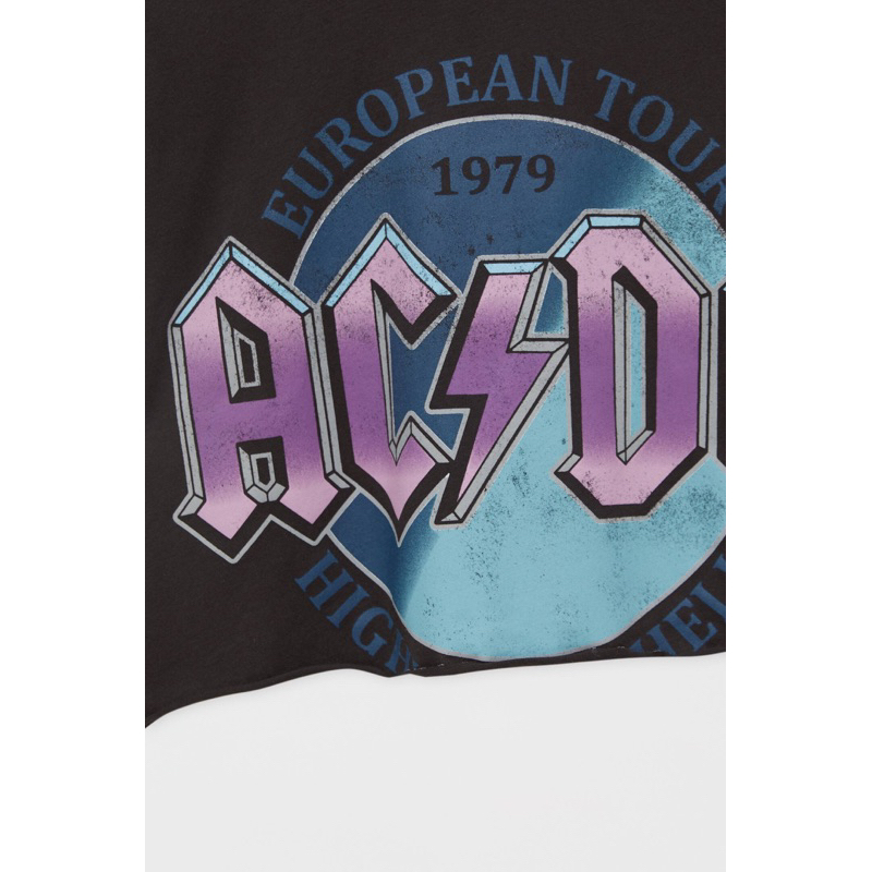 Kaos Acdc crop By Bershak*