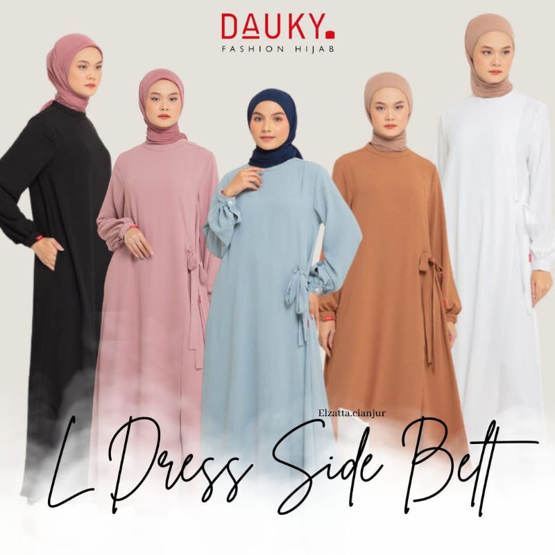 ELZATTA GAMIS ELZATTA L DRESS SIDE BELT BAHAN RAYON CRINCLE ELZATA GAMIS ELZATTA TERBARU GAMIS ELZAT