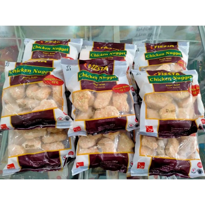 chicken nugget fiesta 500 gr dan 250 gr frozen food