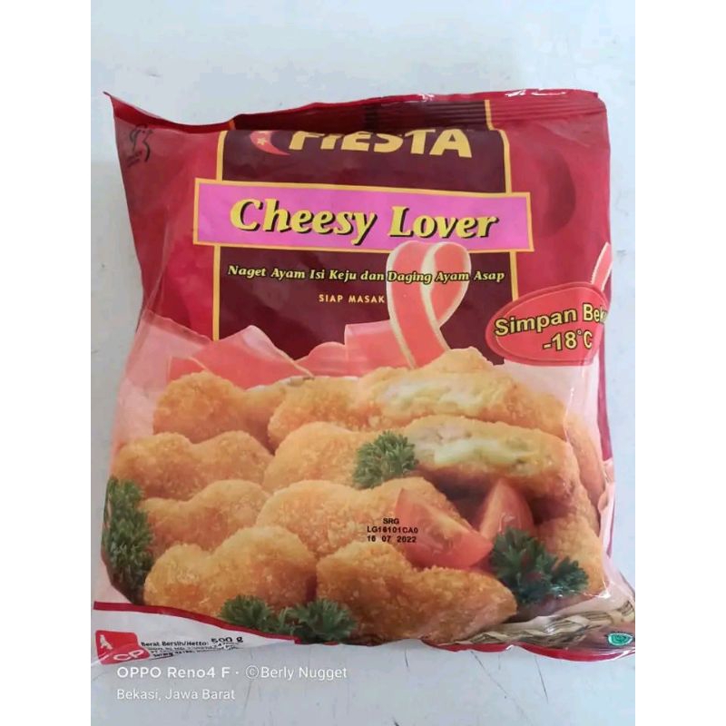 fiesta cheese lover 500 gr frozen food