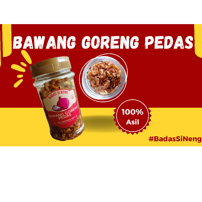 

Bawang Goreng Pedas 100% Bawang asli