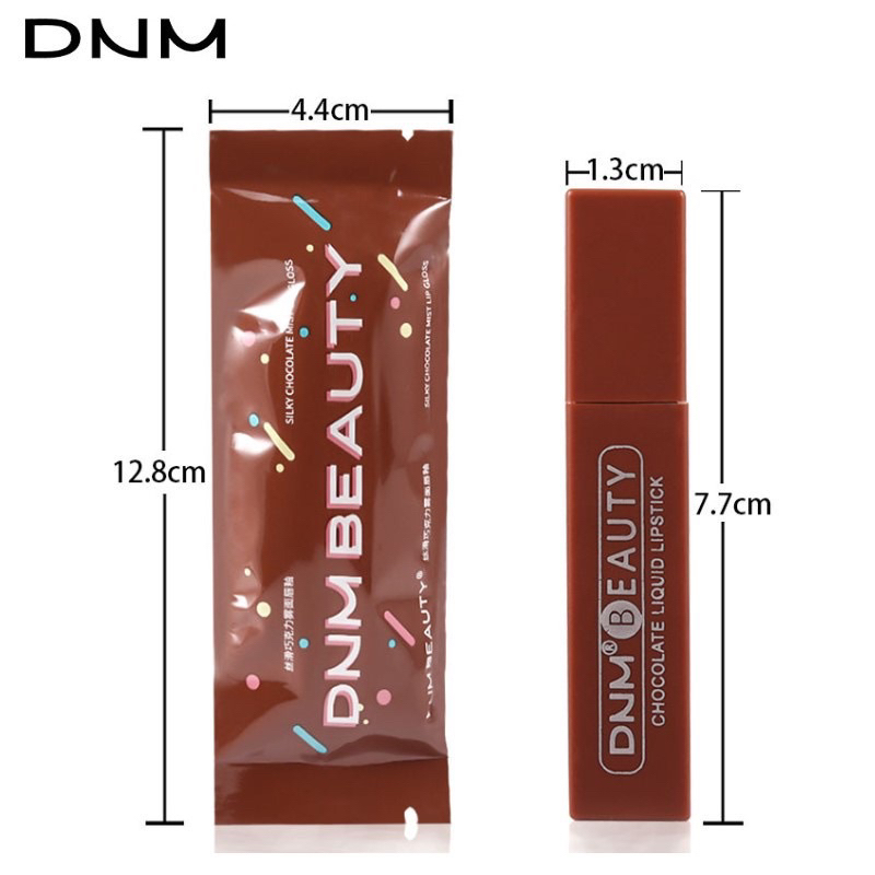 DNM Lipstik Coklat Chocolate Lipstick Matte Liquid Lip Long Lasting Waterproof